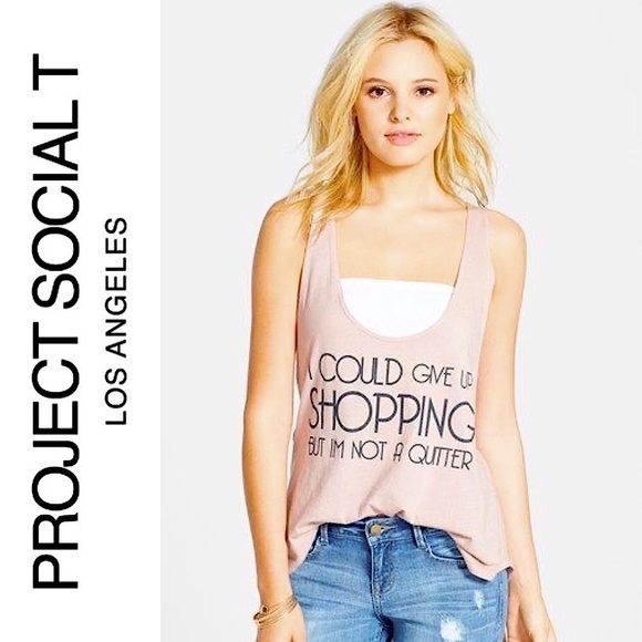 Project Social T Tops - Project Social T Graphic I’m not Quitter Tank Top